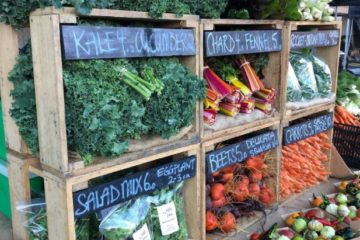 Organic produce at Felds Farm